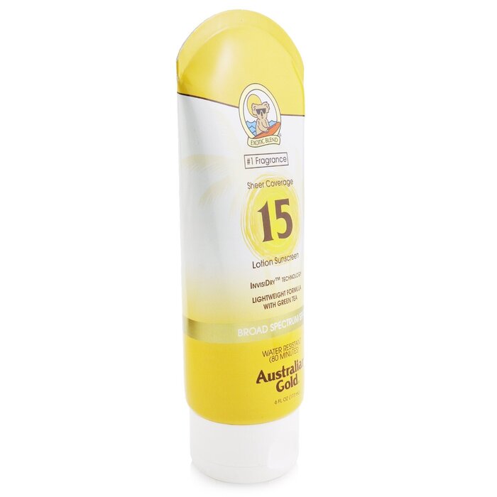 Australian Gold Sheer Coverage Lotion Sunscreen Broad Spectrum SPF 15 177ml/6ozProduct Thumbnail