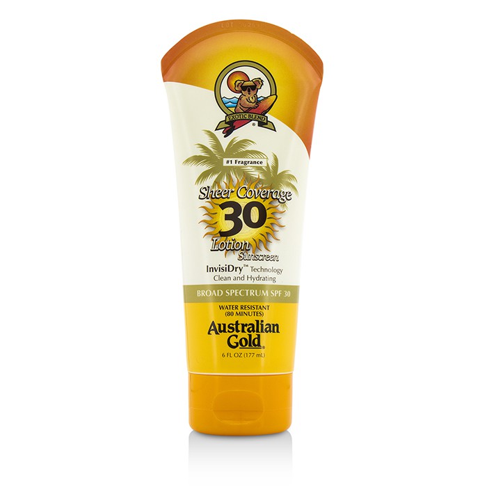 Australian Gold Sheer Coverage Lotion Sunscreen Broad Spectrum SPF 30 177ml/6ozProduct Thumbnail