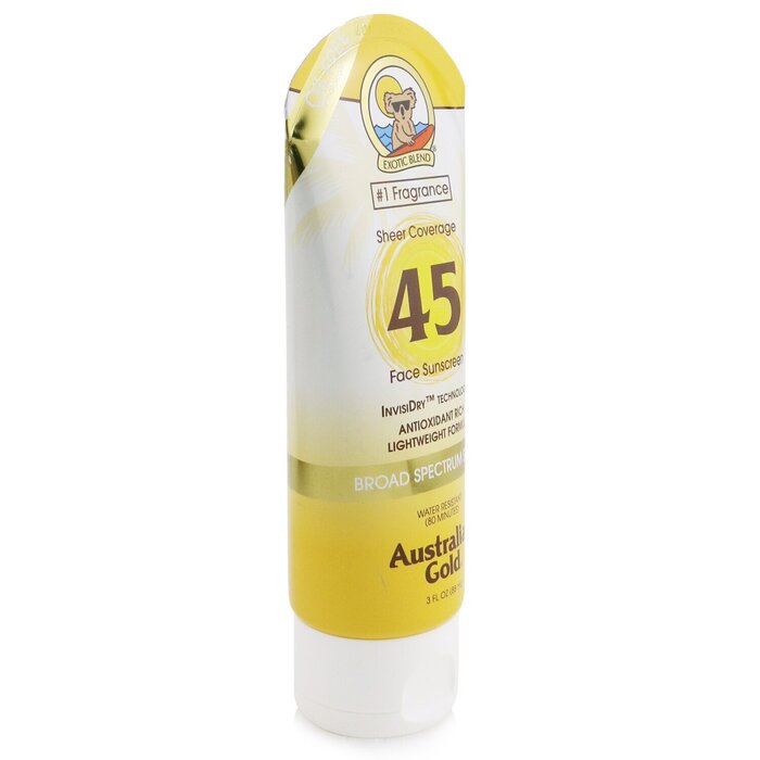 Australian Gold Sheer Coverage Faces Sunscreen Broad Spectrum SPF 45 88ml/3ozProduct Thumbnail