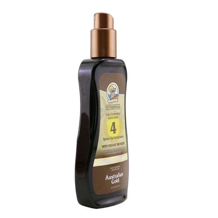 Australian Gold Spray Gel Sunscreen Broad Spectrum SPF 4 with Instant Bronzer 237ml/8ozProduct Thumbnail