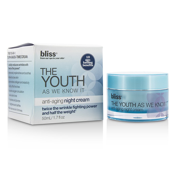 Bliss The Youth As We Know It Anti-Aging Night Cream (Box Slightly Damaged) 50ml/1.7ozProduct Thumbnail