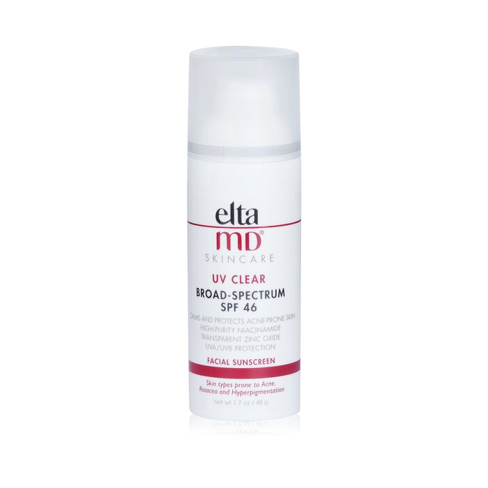 エルタMD EltaMD UV Clear Facial Sunscreen - For Skin Types Prone To Acne, Rosacea & Hyperpigmentation  48g/1.7ozProduct Thumbnail