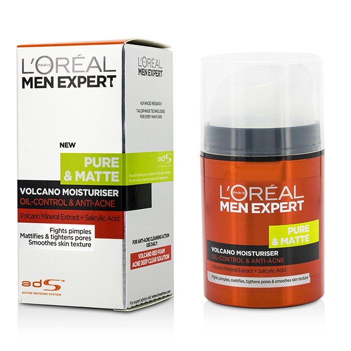 로레알 L'Oreal Men Expert Pure & Matte Volcano Moisturiser - Oil-Control & Anti-Acne 50ml/1.7ozProduct Thumbnail