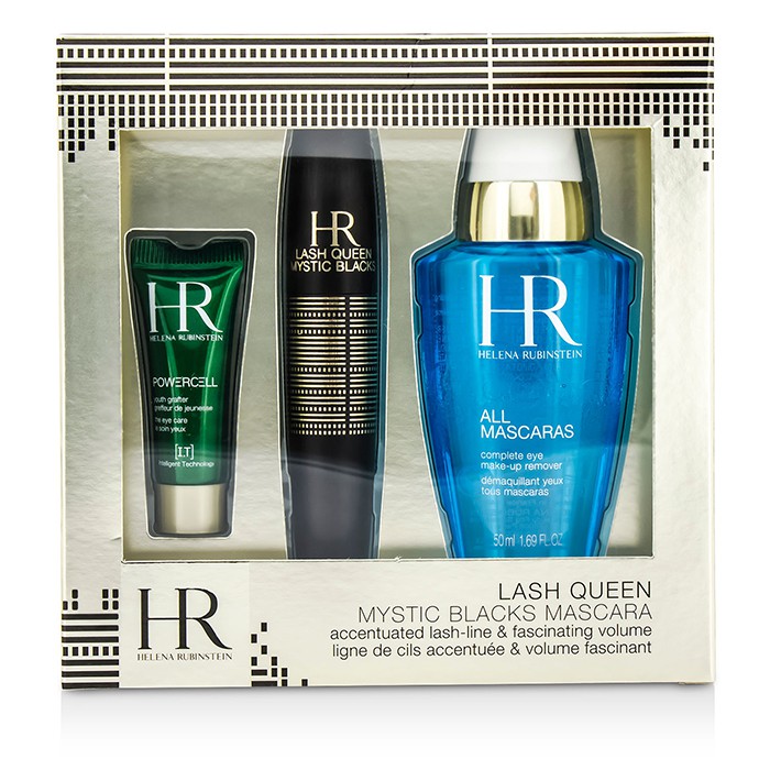 Helena Rubinstein Lash Queen Mystic Blacks Mascara Set: Mascara 7ml/0.24oz + MakeUp Remover 50ml/1.69oz + Powercell 3m 3pcsProduct Thumbnail