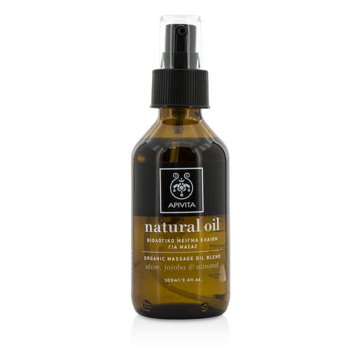 Apivita שמן טבעי - Olive, Jojoba & Almond Organic Massage Oil Blend 100ml/3.4ozProduct Thumbnail