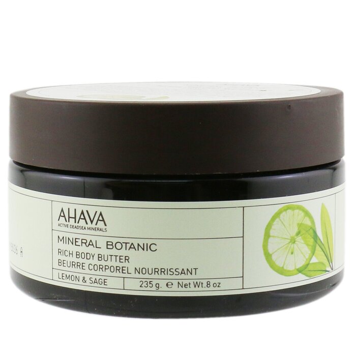 Ahava Mineral Botanic Rich Body Butter - Vartalovoide - Lemon & Sage 235g/8ozProduct Thumbnail
