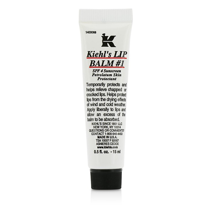 Kiehl's Lip Balm # 1 Tube (SPF 4 Sunscreen Petrolatum Lip Protectant) 15ml/0.5ozProduct Thumbnail