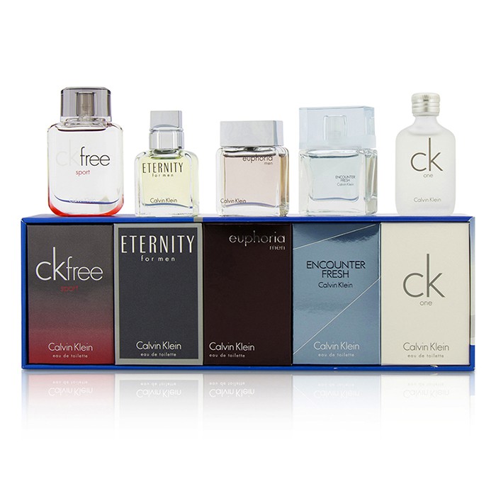 Calvin Klein Miniature Coffret : CK One + Eternity + Euphoria + CK Free Sport + Encounter Fresh 5x10ml/0.33ozProduct Thumbnail