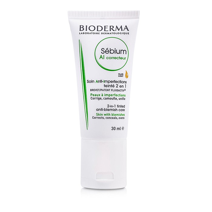Bioderma Sebium AI Corrective 2 in 1 Tinted Anti-Blemish Care (For Skin with Blemishes) - Clair Light (Exp. Date 10/2016) 30ml/1ozProduct Thumbnail