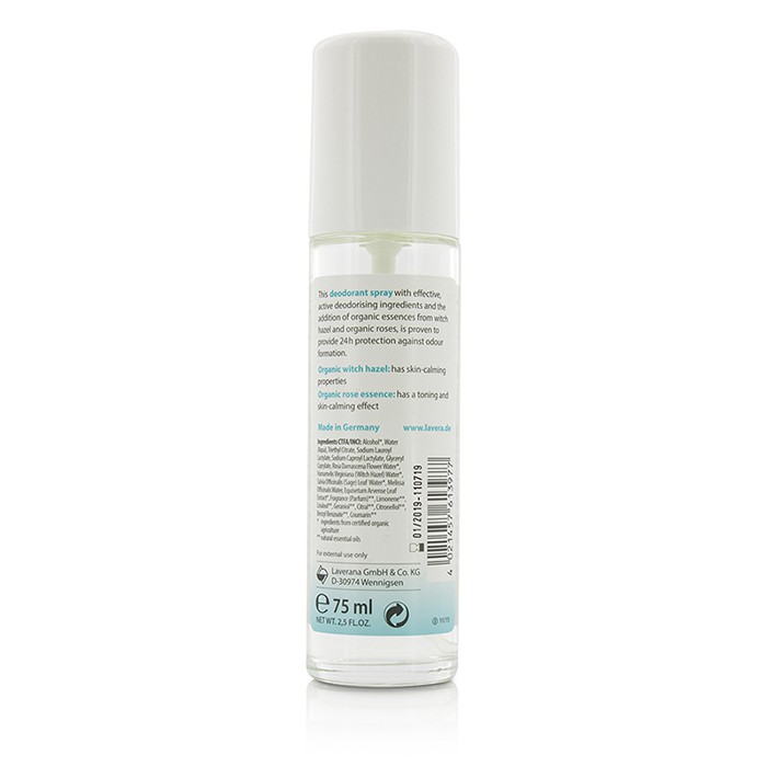 Lavera 24h Basis Sensitiv Deodorant Spray דאודורנט ספריי 75ml/2.5ozProduct Thumbnail