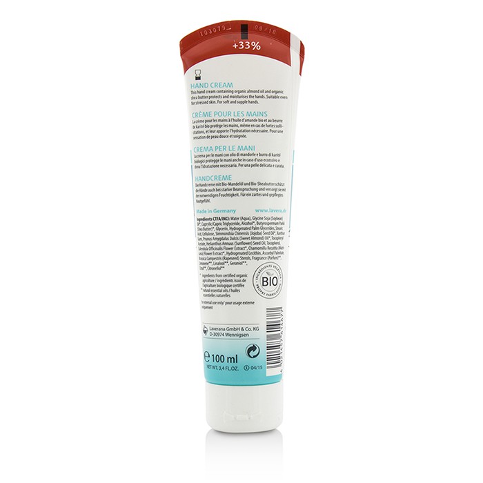 Lavera Basis Sensitiv Organic Almond Oil & Shea Butter Hand Cream 61467 ok 100ml/3.3ozProduct Thumbnail