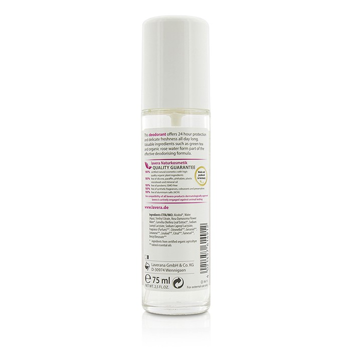 Lavera 萊唯德 有機野玫瑰抗敏24小時體香噴霧24h Organic Wild Rose Deodorant Spray 75ml/2.5ozProduct Thumbnail