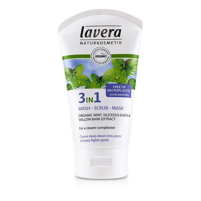 Lavera منظف ماسك منظف فرك 3 بـ1 Organic Mint 125ml/4.1ozProduct Thumbnail