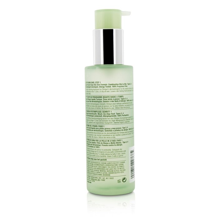 Clinique סבון נוזלי לפנים - פורמולה לעור שמנוני 200ml/6.7ozProduct Thumbnail