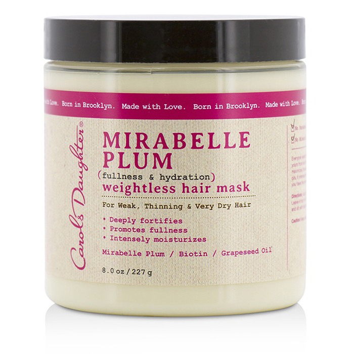 Carol's Daughter Mirabelle Plum Weightless Hair Mask (For Weak, Thinning & Very Dry Hair) 227g/8ozProduct Thumbnail