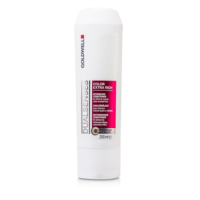 Goldwell Dual Senses Color Extra Rich Detangling Conditioner (For Thick to Coarse Color-Treated Hair) 200ml/6.7ozProduct Thumbnail