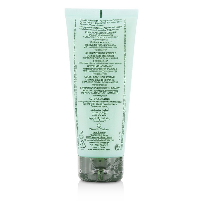 Rene Furterer Astera High Tolerance Sensitive Shampoo - For Sensitive Scalp (Unboxed) 200ml/6.76ozProduct Thumbnail