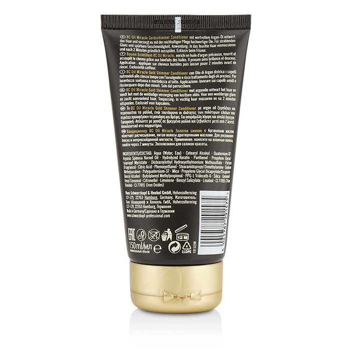 Schwarzkopf 施華蔻 精油奇蹟潤髮乳(中性至濃密髮質)BC Oil Miracle Gold Shimmer Conditioner 150ml/5ozProduct Thumbnail