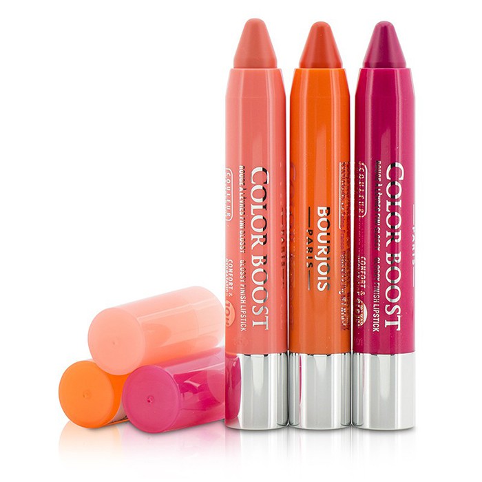 Bourjois 3 Color Boost Glossy Finish Lipsticks SPF 15 szett: 3x ajakrúzs 3x2.75g/0.1ozProduct Thumbnail