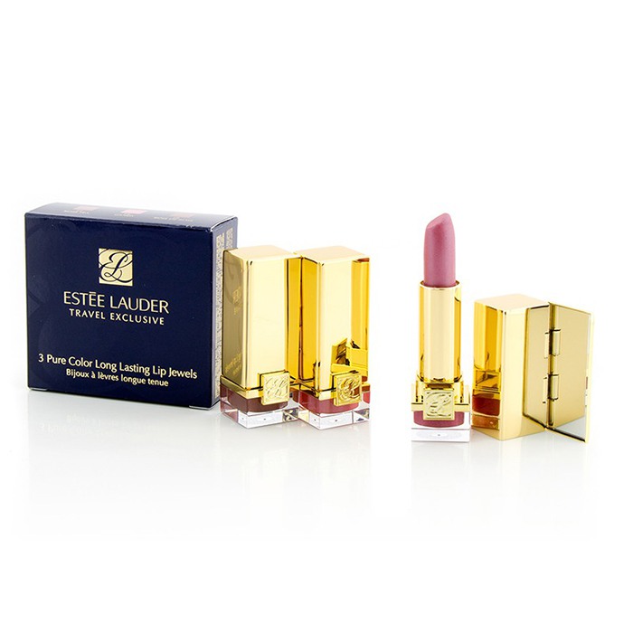 Estee Lauder Travel Exclusive 3 Pure Color Long Lasting Lip Jewels: 3x Mini Lipstick ( 3x2.5g/0.08ozProduct Thumbnail