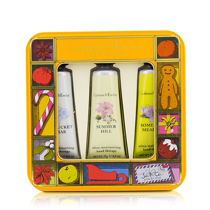 Crabtree & Evelyn Countryside Florals Hand Therapy Tin Set 3x25g/0.9ozProduct Thumbnail