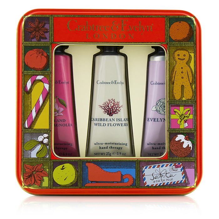 Crabtree & Evelyn Modern Floral Hand Therapy Tin Set 3x25g/0.9ozProduct Thumbnail