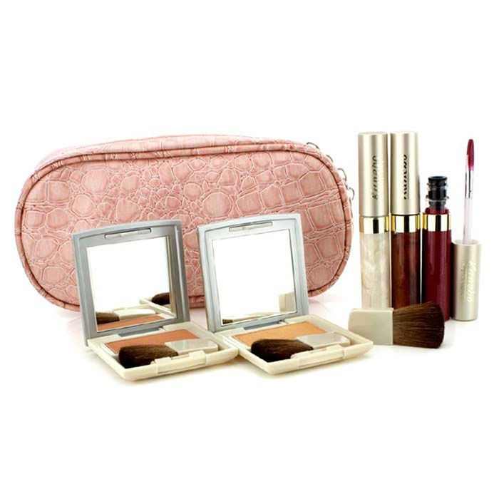 佳丽宝  Kanebo Cheek & Lip Makeup Set With Pink Cosmetic Bag (2xCheek Color, 3xMode Gloss, 1xBrush, 1xCosmetic Bag) 6pcs+1bagProduct Thumbnail
