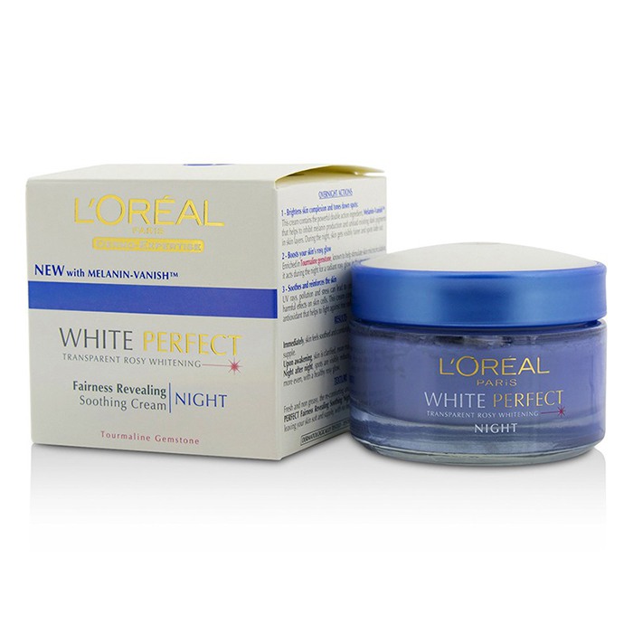 ロレアル L'Oreal Dermo-Expertise White Perfect Soothing Cream Night (Manufacture Date: 09/2013) 50ml/1.7ozProduct Thumbnail