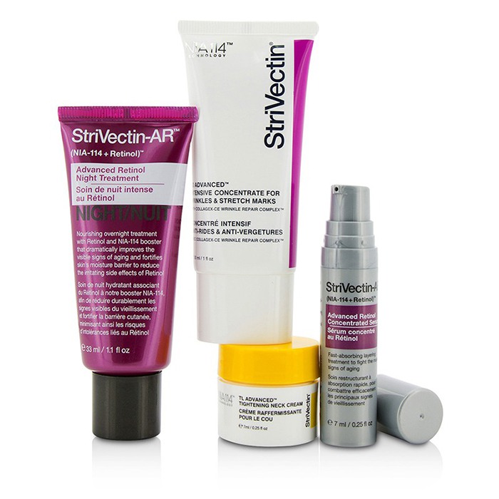 클라인 베커 (스트라이벡틴) StriVectin Ageless Essentials Kit: Serum 7ml + Concentrate For Wrinkles & Stretch Marks 30ml + Night Treatment 33ml + Neck Cream 7ml 4pcsProduct Thumbnail