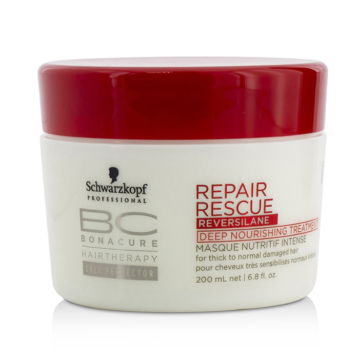 Schwarzkopf BC Repair Rescue Reversilane Deep Nourishing Treatment (For Thick to Normal Damaged Hair) 200ml/6.8ozProduct Thumbnail