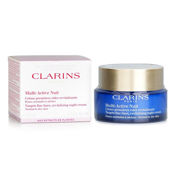 Clarins Multi-Active Night Targets Fine Lines Revitalizing Night Cream - For Normal To Dry Skin  50ml/1.6ozProduct Thumbnail