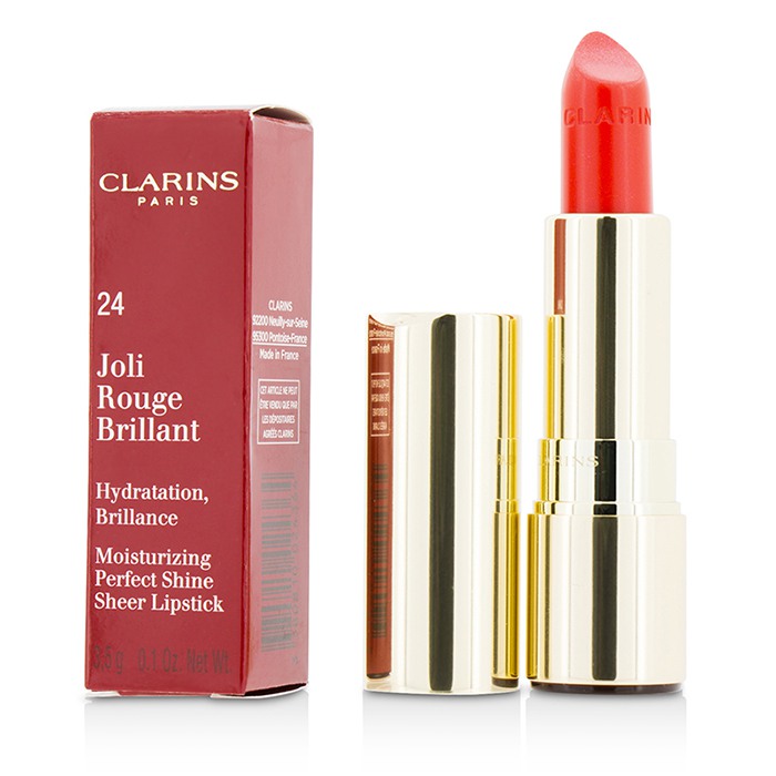 Clarins Joli Rouge Brillant שפתון מלחח ושקוף עם ברק מושלם 3.5g/0.1ozProduct Thumbnail