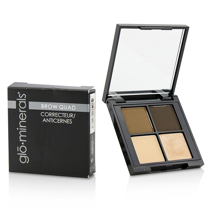 GloMinerals Brow Quad (2x Brow Powder, 1x Brow Highlighter, 1x Brow Wax) 4.15g/0.14ozProduct Thumbnail