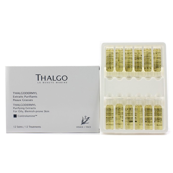 Thalgo  岱蔻兒 Thalgodermyl Purifying Extracts (For Oily, Blemish-Prone Skin) (Salon Size) (New Packaging) 12x5ml/0.17ozProduct Thumbnail