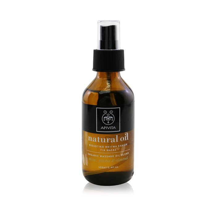 Apivita Natural Oil - Olive, Jojoba & Almond Organic Massage Oil Blend (Box Slightly Damaged) 100ml/3.4ozProduct Thumbnail