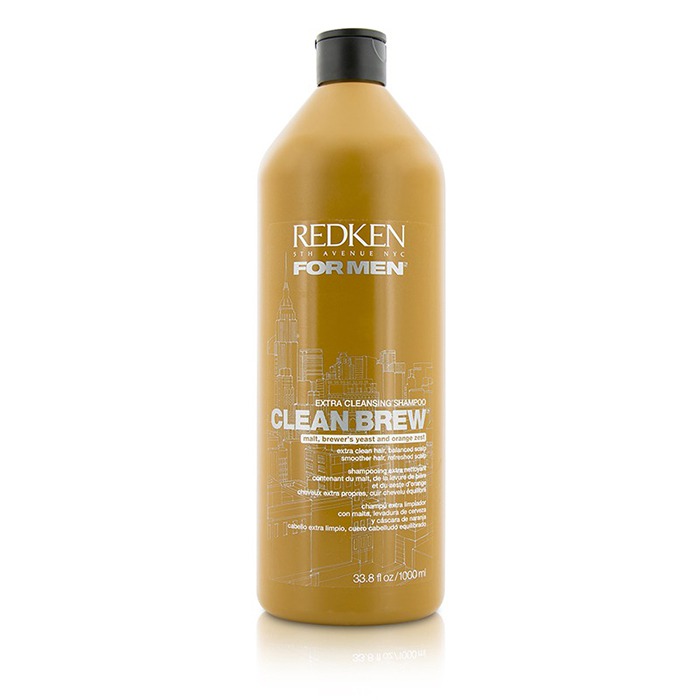 Redken Men Clean Brew Extra Cleansing Shampoo (Extra Clean Hair, Balanced Scalp) 1000ml/33.8ozProduct Thumbnail