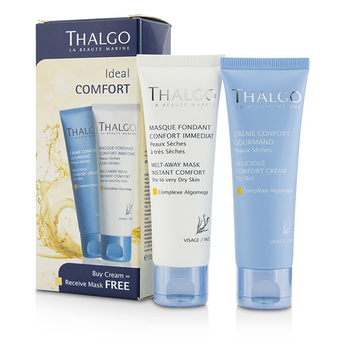 タルゴ Thalgo Ideal Comfort Kit: Delicious Comfort Cream 50ml + Melt-Away Mask 50ml 2pcsProduct Thumbnail