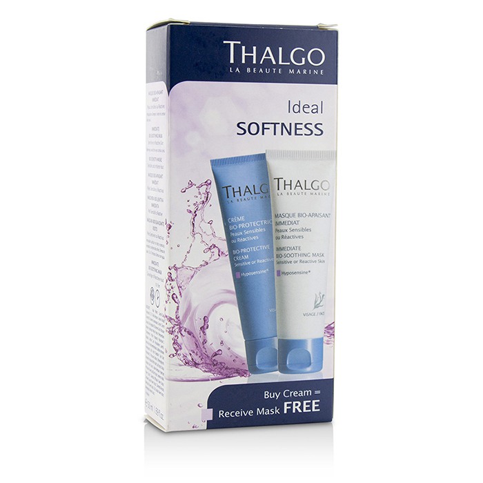 Thalgo Ideal Softness Набор: Bio-Protective Крем 50мл + Immediate Bio-Soothing Маска 50мл 2pcsProduct Thumbnail