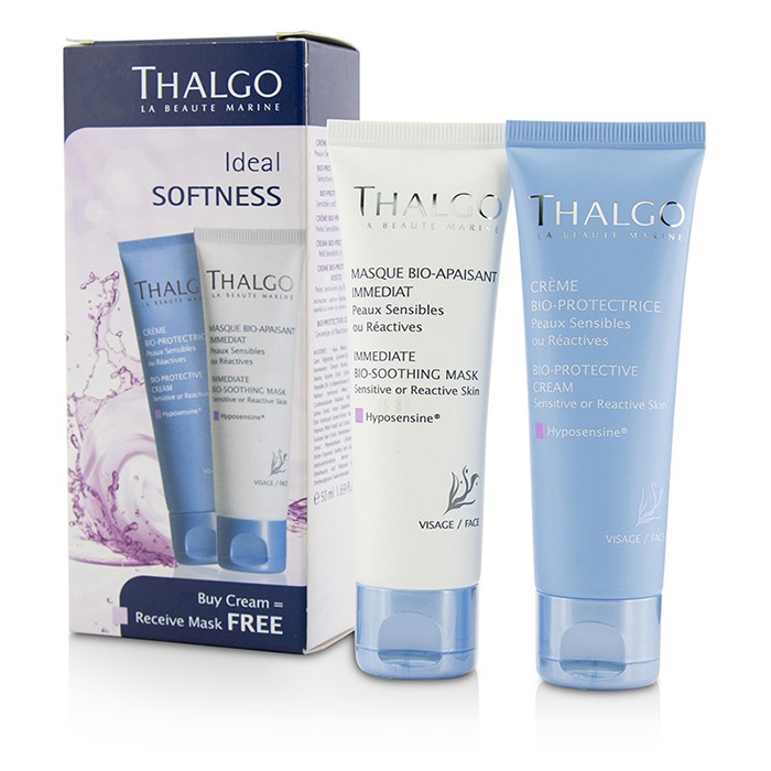 Thalgo Ideal Softness Kit: Bio-Protective Cream 50 מ&quot;ל + Immediate Bio-Soothing Mask 50 מ&quot;ל 2pcsProduct Thumbnail