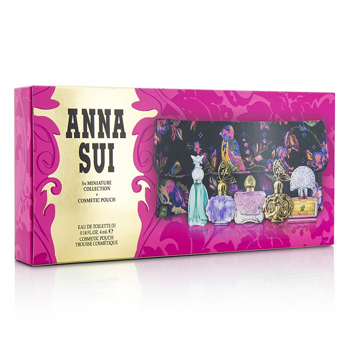 Anna Sui Miniature Coffret: Flight Of Fancy + La Nuit De Boheme + La Vie De Boheme + Romantica + Secret Wish + Pouch 5pcs+1pouchProduct Thumbnail