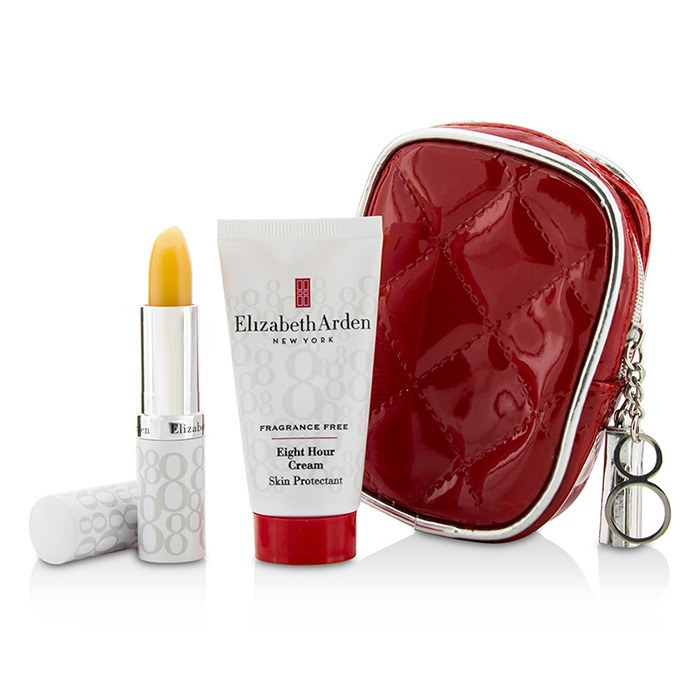 エリザベスアーデン Elizabeth Arden Eight Hour Cream Set: Eight Hour Cream Skin Protectant 28g/1oz + Lip Protectant Stick SPF15 3.7g/0.13oz 2pcsProduct Thumbnail