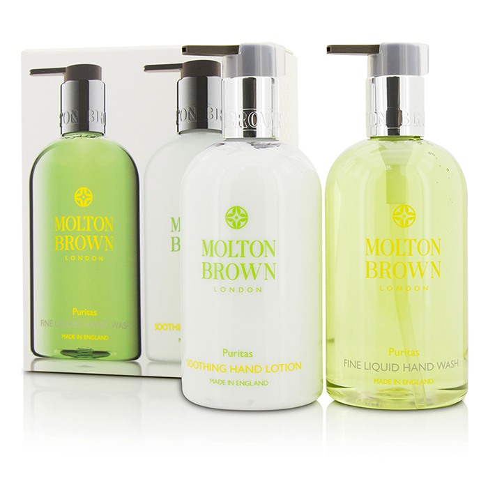 Molton Brown Puritas Hand Care Set: Fine Liquid Hand Wash 300ml/10oz + Soothing Hand Lotion 300ml/10oz 2pcsProduct Thumbnail