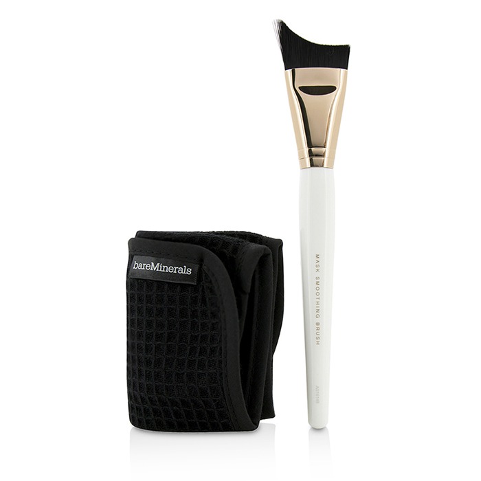BareMinerals Mask Essentials - Smoothing Brush And Removal Cloth 2pcsProduct Thumbnail