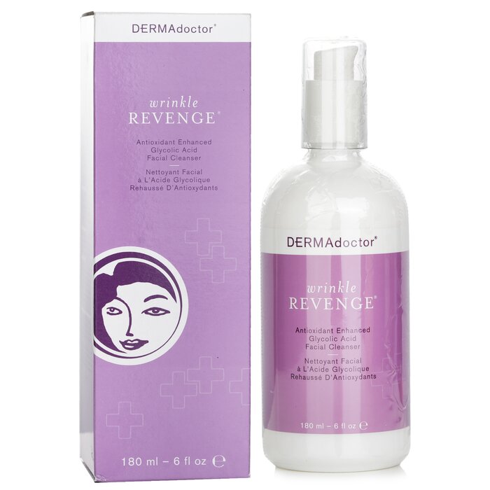 DERMAdoctor Wrinkle Revenge Limpiador Facial de Ácido Glicólico Mejorado en Antioxidantes 180ml/6ozProduct Thumbnail