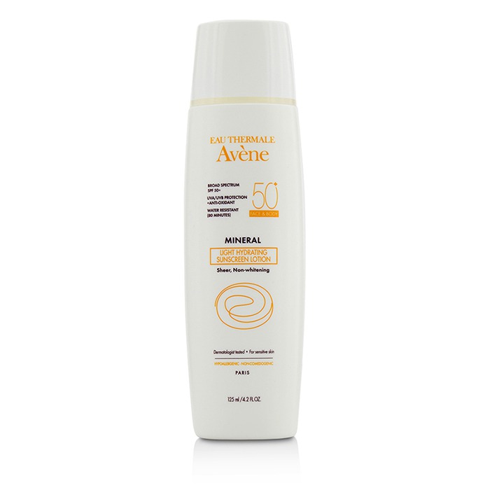 Avene Mineral Light Hydrating Sunscreen Lotion SPF 50 For Face & Body - For Sensitive Skin 125ml/4.2ozProduct Thumbnail