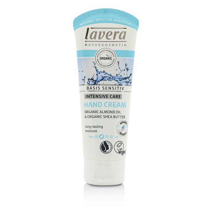 Lavera Krem do rąk Intensive Care Basis Sensitiv Organic Almond Oil & Shea Butter Hand Cream 75ml/2.5ozProduct Thumbnail