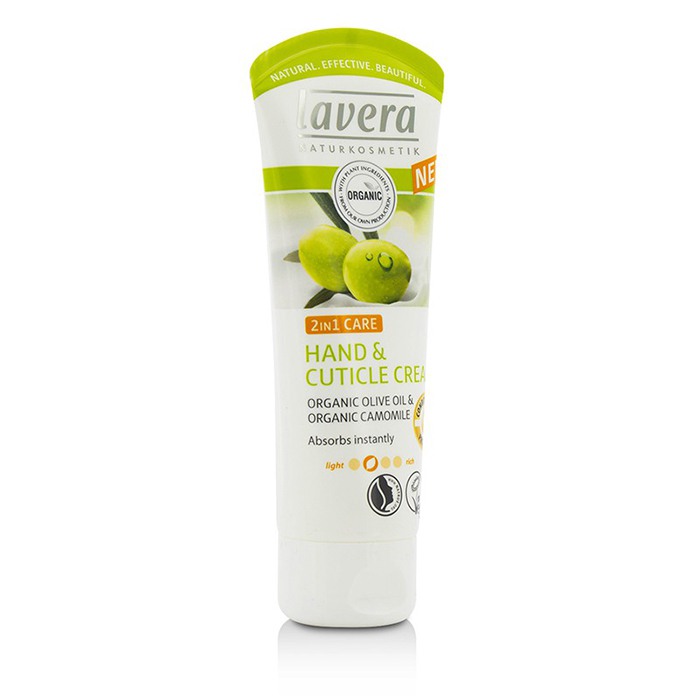 Lavera Organic Olive Oil & Camomile 2 In 1 Care Hand And Cuticle Cream 61947/107086 75ml/2.5ozProduct Thumbnail
