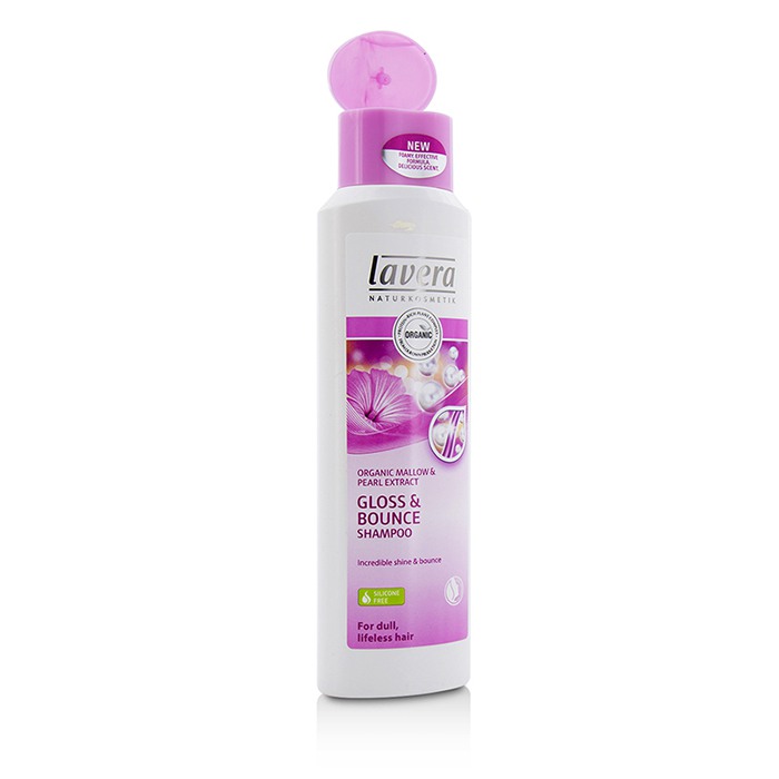 Lavera Organic Mallow & Pearl Extract Gloss & Bounce Шампунь (для Тусклых, Безжизненных Волос) 250ml/8.3ozProduct Thumbnail