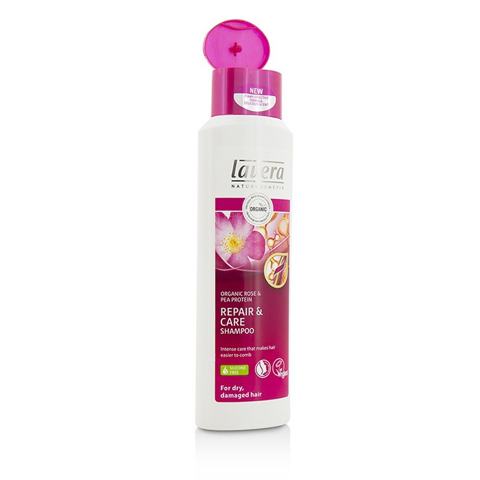 Lavera 萊唯德 有機玫瑰&豌豆 淡白質修復&護理洗髮露Organic Rose & Pea Protein Repair & Care Shampoo(乾燥受損髮質) 250ml/8.3ozProduct Thumbnail