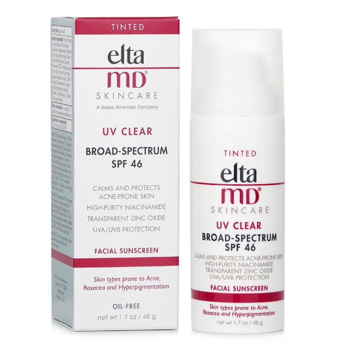 EltaMD UV Clear Facial Sunscreen SPF 46 - For Skin Types Prone To Acne, Rosacea & Hyperpigmentation - Tinted  48g/1.7ozProduct Thumbnail